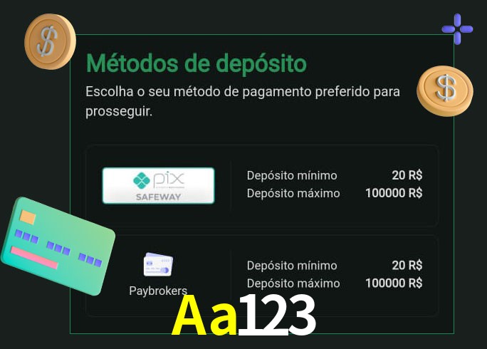 O cassino Aa123 oferece uma grande variedade de métodos de pagamento