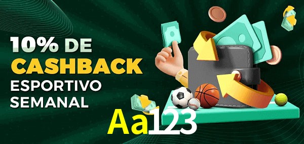 10% de bônus de cashback na Aa123